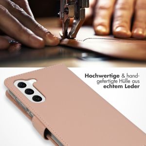 Selencia Echtleder Klapphülle für das Samsung Galaxy S23 Plus - Dusty Pink