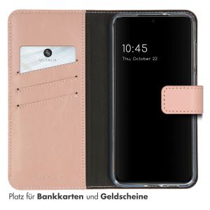 Selencia Echtleder Klapphülle für das Samsung Galaxy S23 Plus - Dusty Pink