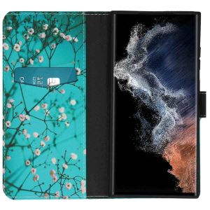iMoshion Design TPU Klapphülle für das Samsung Galaxy S23 Ultra - Blossom
