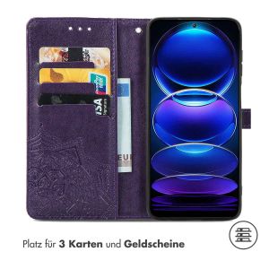 iMoshion Mandala Klapphülle für das Xiaomi Redmi Note 12 Pro Plus - Violett