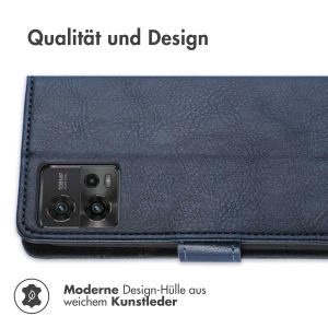 iMoshion Luxuriöse Klapphülle für das Motorola Moto G72 - Dunkelblau