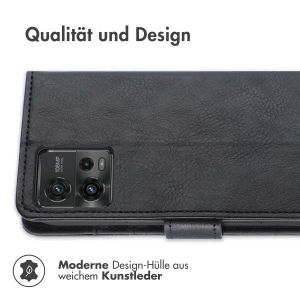 iMoshion Luxuriöse Klapphülle für das Motorola Moto G72 - Schwarz
