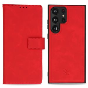iMoshion Entfernbare 2-1 Luxus Klapphülle für das Samsung Galaxy S23 Ultra - Rot