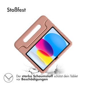 iMoshion Schutzhülle mit Handgriff kindersicher für das iPad 10 (2022) 10.9 Zoll - Dusty Pink