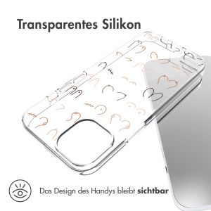 iMoshion Design Hülle für das iPhone 14 - Boobs all over - Transparent