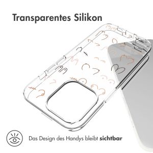 iMoshion Design Hülle für das iPhone 14 Pro - Boobs all over - Transparent