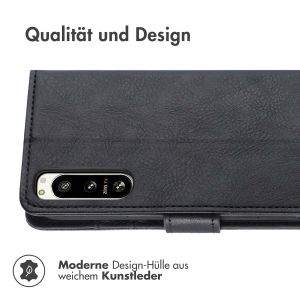 iMoshion Luxuriöse Klapphülle für das Sony Xperia 5 IV - Schwarz