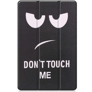iMoshion Design Trifold Klapphülle für das Lenovo Tab P11 Pro (2nd gen) - Don't touch