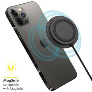 Accezz MagSafe Wireless Charger auf USB-C-Kabel - MagSafe Ladegerät - Rutschfest - Schwarz