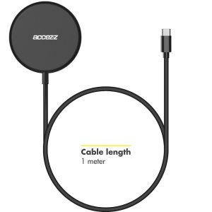 Accezz MagSafe Wireless Charger - MagSafe Ladegerät mit USB-C-Anschluss - 15 Watt - Schwarz