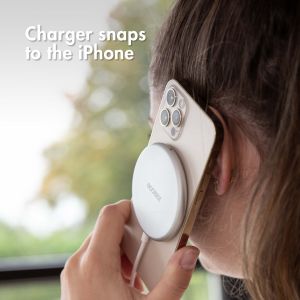 Accezz MagSafe Wireless Charger - MagSafe Ladegerät mit USB-C-Anschluss - 15 Watt - Silber