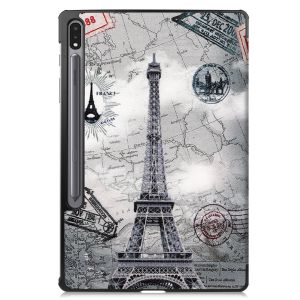iMoshion Design Trifold Klapphülle Galaxy Tab S8 Plus / S7 Plus / S7 FE 5G - Paris