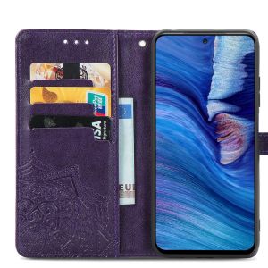 iMoshion Mandala Klapphülle Xiaomi Redmi Note 10 (5G) - Violett