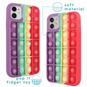 iMoshion Pop It Fidget Toy - Pop It Hülle iPhone 12 (Pro) - Rainbow