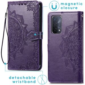 iMoshion Mandala Klapphülle Oppo A74 (5G) / A54 (5G) - Violett