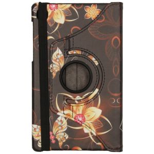iMoshion 360° drehbare Design Tablet Klapphülle Galaxy Tab A7 Lite - Butterfly Flower