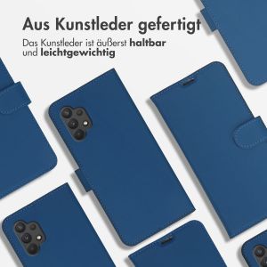 Accezz Wallet TPU Klapphülle für das Galaxy A32 (4G) - Dunkelblau