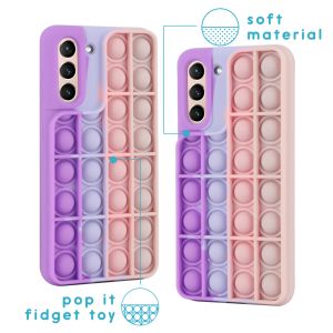 iMoshion Pop It Fidget Toy - Pop It Hülle Galaxy S21 - Multicolor