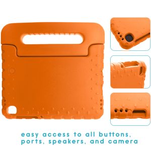 iMoshion Hülle mit Handgriff kindersicher Galaxy Tab A7 Lite - Orange