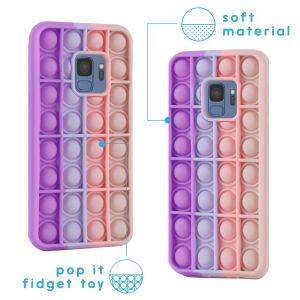 iMoshion Pop It Fidget Toy - Pop It Hülle Galaxy S9 - Multicolor