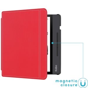 iMoshion Slim Hard Case Sleepcover mit Stand für das Kobo Libra H2O - Rot