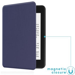 iMoshion Slim Hard Case Sleepcover für das Kindle Paperwhite 4 - Dunkelblau