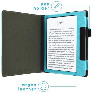 iMoshion Vegan Leather Klapphülle Amazon Kindle Oasis 3 - Hellblau