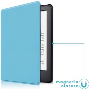iMoshion Slim Hard Case Sleepcover Klapphülle für das Amazon Kindle 10 - Hellblau