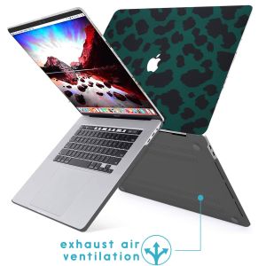 iMoshion Design Laptop Cover für das MacBook Pro 16 Zoll (2019) - A2141 - Green Leopard