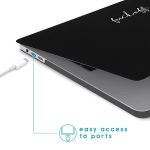iMoshion Design Laptop Cover für das MacBook Pro 15 Zoll (2016-2019) - A1707 / A1990 - Fuck Off