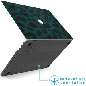 iMoshion Design Laptop Cover für das MacBook Pro 15 Zoll (2016-2019) - A1707 / A1990 - Green Leopard