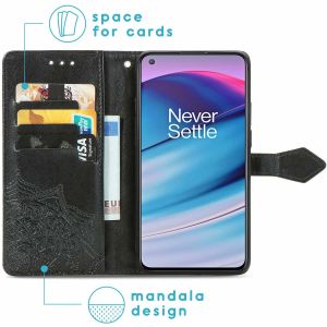 iMoshion Mandala Klapphülle OnePlus Nord CE 5G - Schwarz