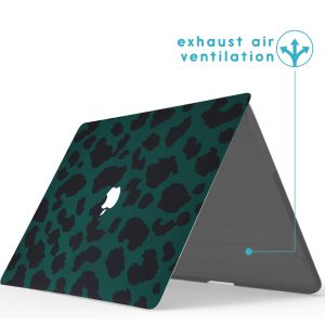 iMoshion Design Laptop Cover für das MacBook Pro 13 Zoll Retina - A1502 - Green Leopard