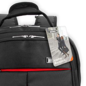 Accezz Business Series Laptop Bag - ﻿Laptoptasche Rucksack - Geeignet für Laptops bis 15,6 Zoll - Schwarz
