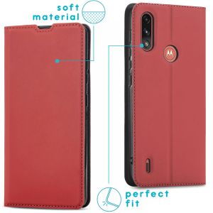iMoshion Slim Folio Klapphülle Motorola Moto E7i Power - Rot