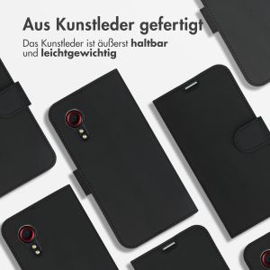 Accezz Wallet TPU Klapphülle für das Samsung Galaxy Xcover 5 - Schwarz