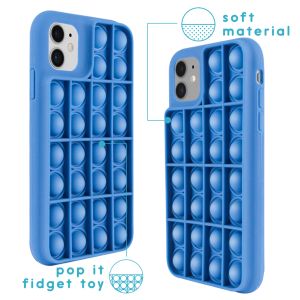 iMoshion Pop It Fidget Toy - Pop It Hülle iPhone 11 - Dunkelblau