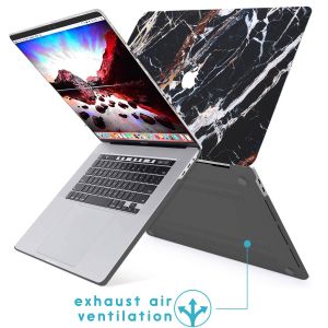 iMoshion Design Laptop Cover für das MacBook Pro 16 Zoll (2019) - A2141 - Black Marble