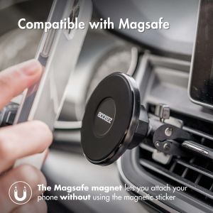 Accezz Handyhalterung für das Auto – MagSafe – Lüftungsgitter – Magnetisch  – Schwarz