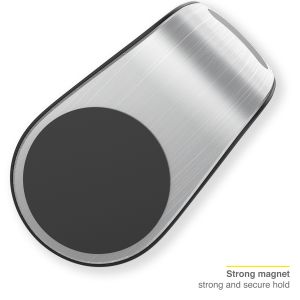 Accezz Handyhalterung für das Auto - Universell - Lüftungsgitter - Magnetisch - Silber