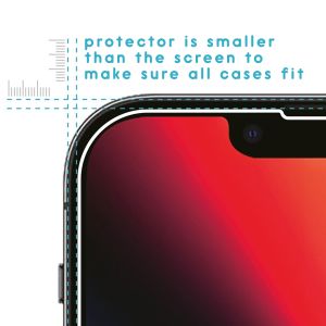 iMoshion Bildschirmschutzfolie Gehärtetes Glas iPhone 13 Pro Max / 14 Plus