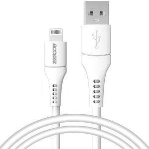 Accezz Wand-Ladegerät mit MFI-zertifiziertem Lightning- auf USB-A-Kabel - 20 Watt - 1 m - Weiß