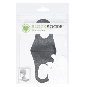Blackspade 100 pack - Waschbarer Unisex-Mundschutz für Erwachsene – Wiederverwendbare Stretch-Baumwolle - Grau