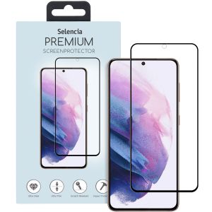 Selencia Premium Screen Protector aus gehärtetem Glas für das Samsung Galaxy S22 Plus / S23 Plus - Schwarz