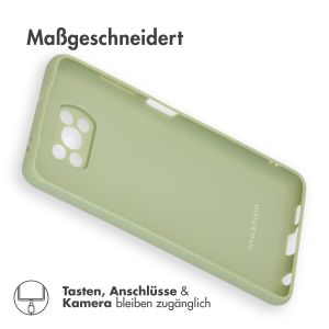iMoshion Color TPU Hülle für das Xiaomi Poco X3 (Pro) - Olive Green