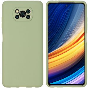 iMoshion Color TPU Hülle für das Xiaomi Poco X3 (Pro) - Olive Green