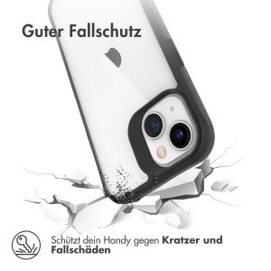 iMoshion Rugged Hybrid Case für das iPhone 13 - Schwarz / Transparent