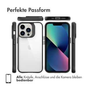 iMoshion Rugged Hybrid Case für das iPhone 13 Pro Max - Schwarz / Transparent