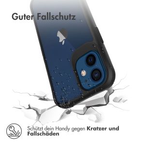 iMoshion Rugged Hybrid Case für das iPhone 12 Mini - Schwarz / Transparent