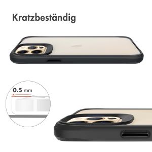 iMoshion Rugged Hybrid Case für das iPhone 12 Pro Max - Schwarz / Transparent